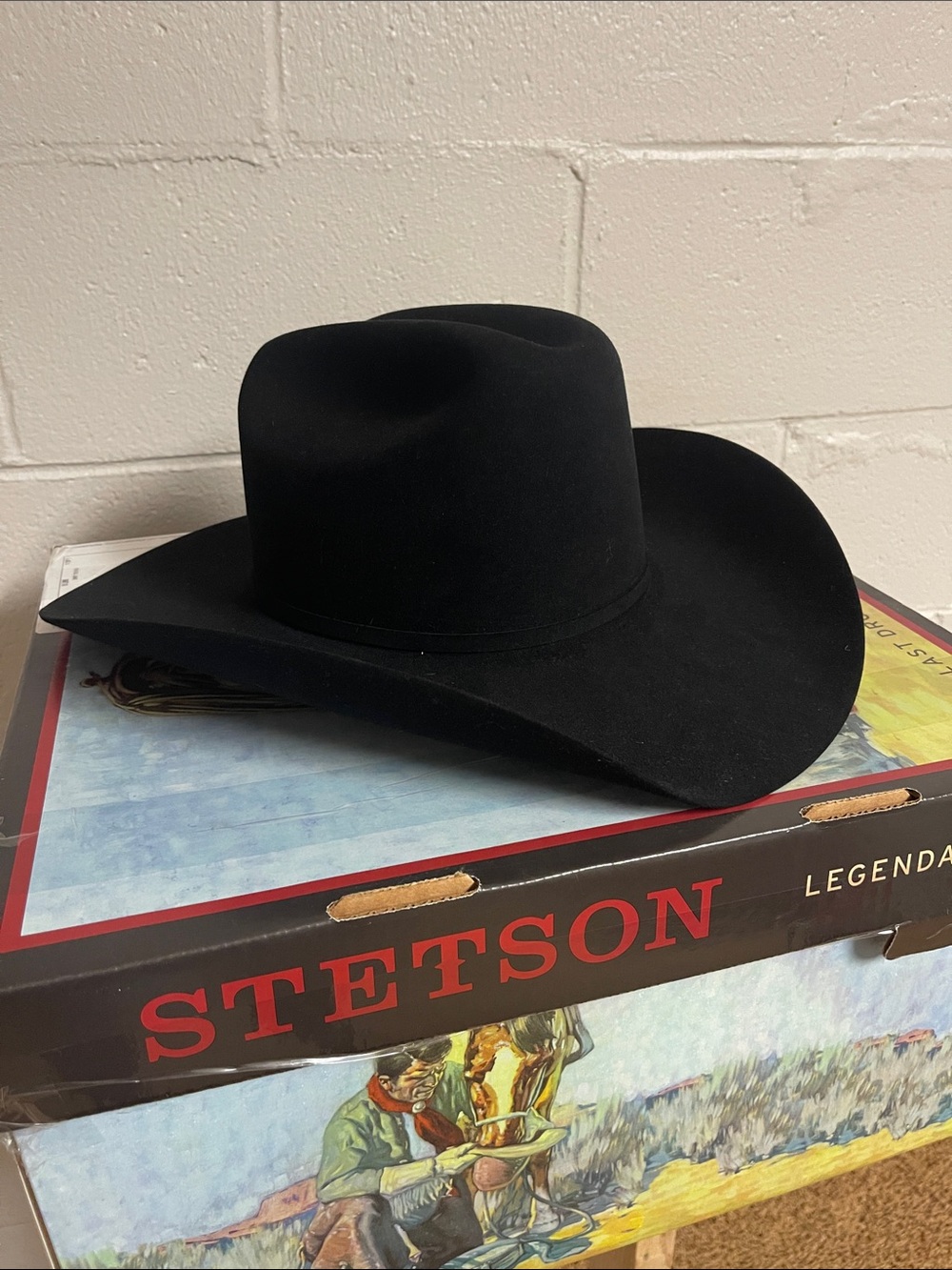 Stetson Black Felt Western Cowboy Hat